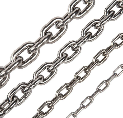 CORRENTE ELO LONGO AÇO INOX A4