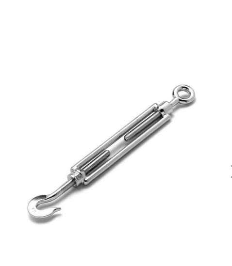 ESTICADOR GANCHO OLHAL POLEGADA INOX AISI 316